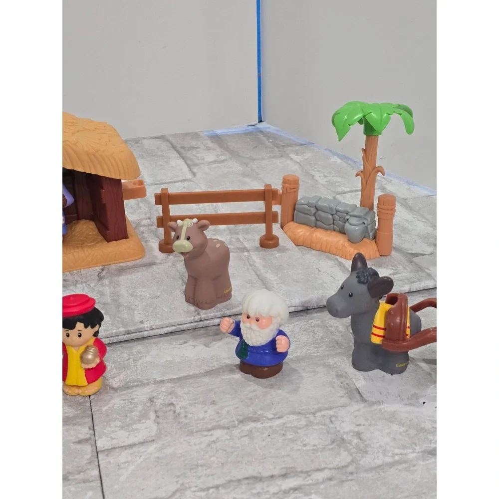 Fisher Price Little People Nativity Bethlehem Christmas Story Scene Set VIDEO